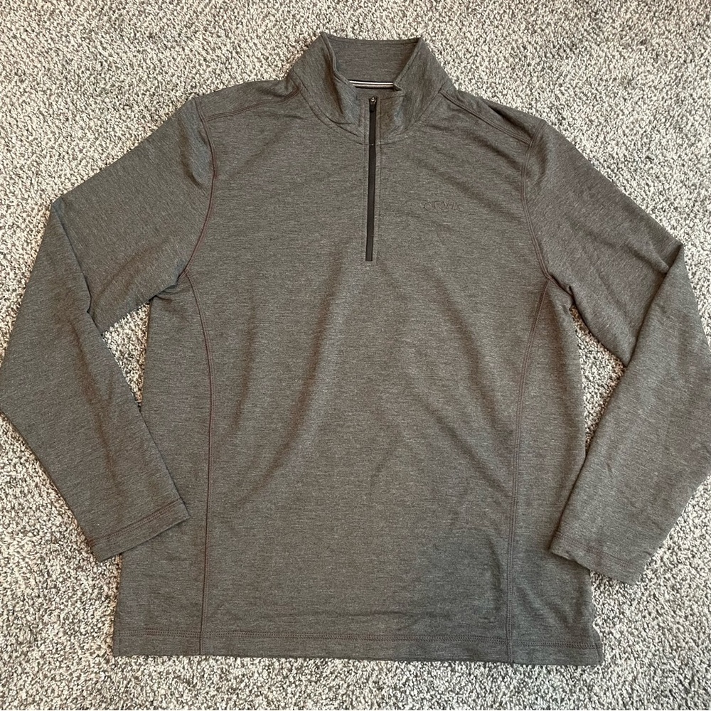 NWOT Gray Quarter-Zip Pullover